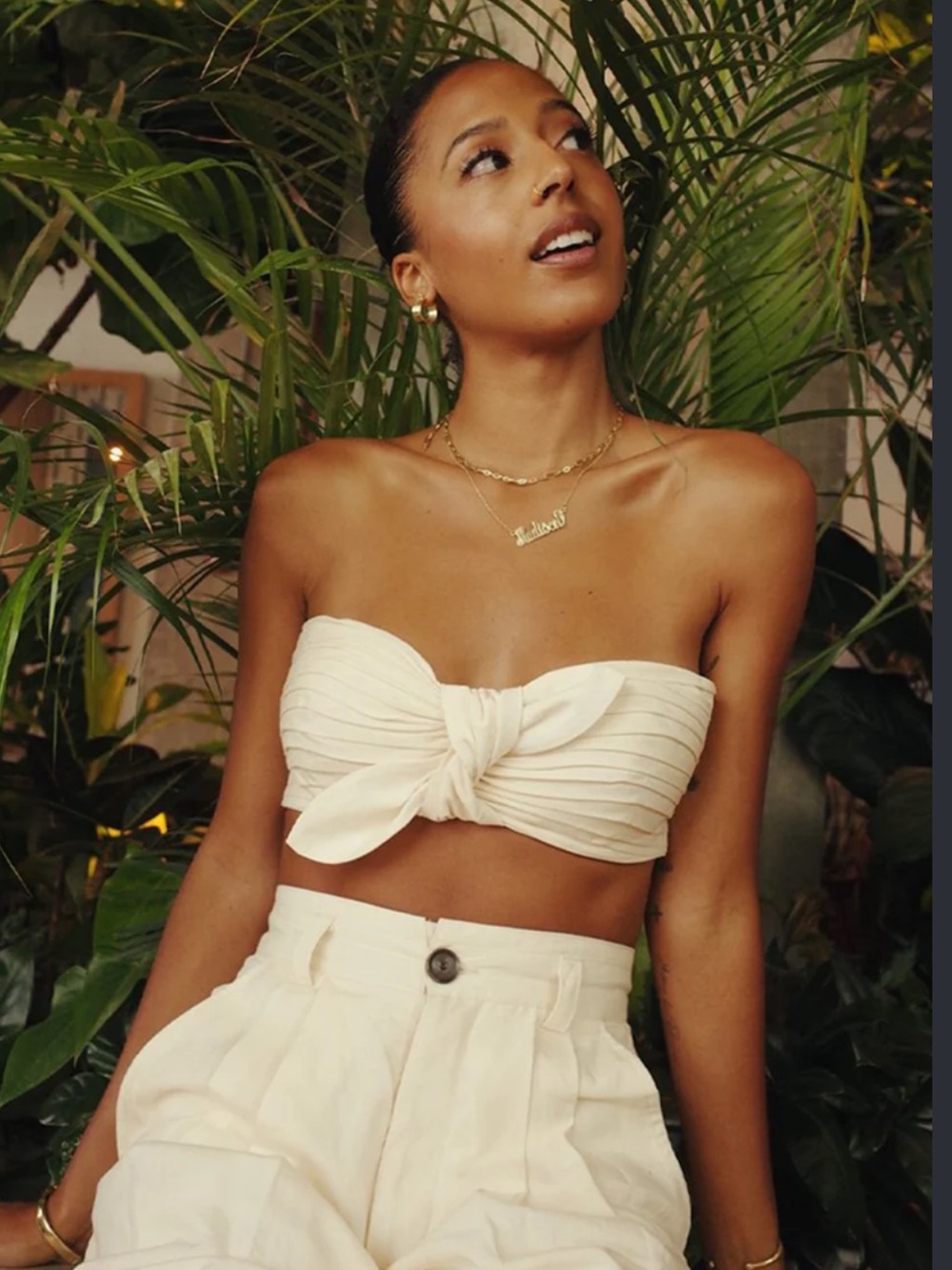 Ronny Kobo Mayah Pleated Top